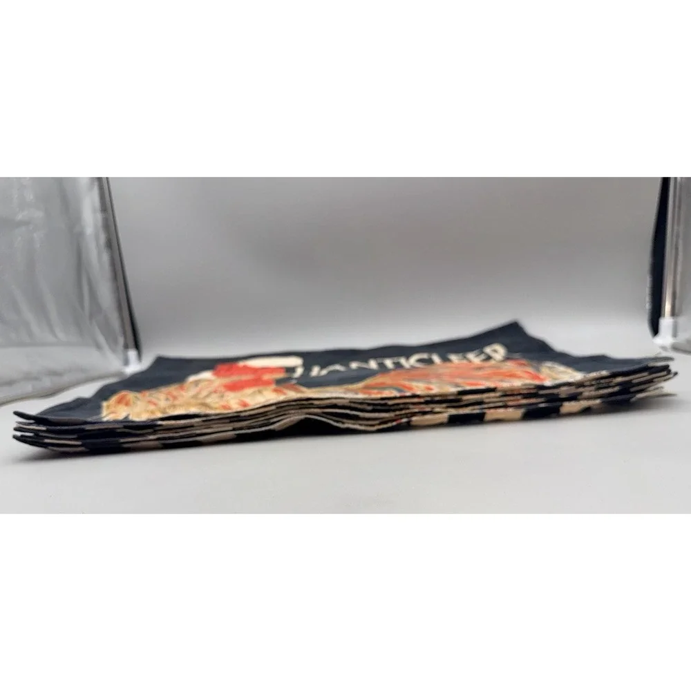 Rooster Cheryl Elich Chanticleer Placemats Set of 6 Reversible Cotton Farmhouse